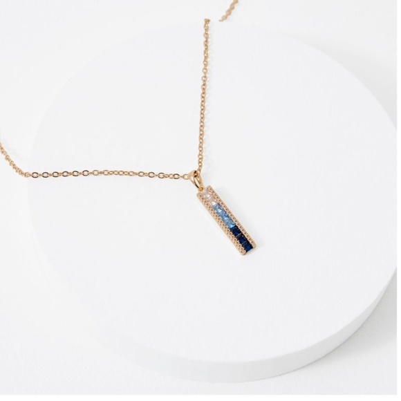 Vince Camuto Blue Ombre CZ Necklace - Picture 1 of 3